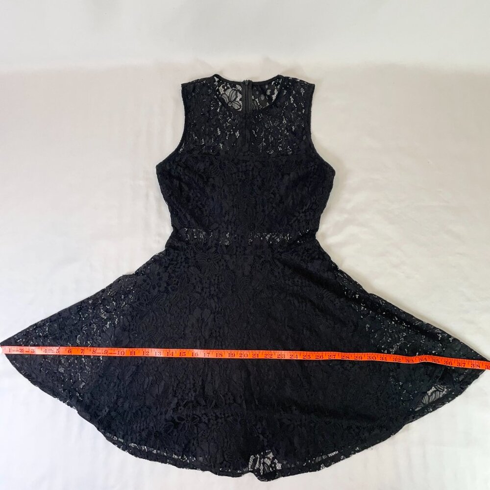 Lulus Everleigh Black Lace Mini Fit & Flare Dress Lined Sleeveless Size S - Picture 10 of 16